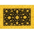 thumbnail image 1 of Ahgly Company Indoor Rectangle Oriental Yellow Traditional Area Rugs, 7' x 10', 1 of 4