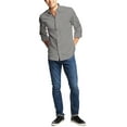 thumbnail image 2 of Ma Croix Mens Premium Dress Shirt Button Down Long Sleeve Collar Solid Casual Slim Fit, 2 of 4