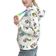 thumbnail image 2 of Picia happy new year Raccoon Pattern Casual Women's Hoodie, Hooded Sweatshirt with Kangaroo Pocket, Comfortable Pullover with Eye-catching Drawstrings-XX-Large, 2 of 7