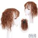 thumbnail image 3 of Fluffy Natual Black For Hair Loss Bangs Toupees High Temperature Fiber Increase Hair Volume Hair Extensions Women Corn Curly Bangs Head Top Wig Block, 3 of 5