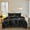 Black Ombre, variant on Wajade Plush Duvet Cover Set 3 Piece - Luxury Ultra Soft Fluffy Fuzzy Comforter Cover with 2 Pillow Shams Faux Fur Bedding Set,King Size,Yellow White Ombre