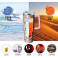 thumbnail image 4 of Horse Tumbler with Handle and Straw, 40 oz Stainless Steel Pink Insulated Cup with Lid and Straw,Travel Coffee Mug Water Bottle, Birthday Christmas Mothers Day Gifts for Animal Lovers Women, 4 of 6