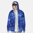 thumbnail image 4 of Kll Blurred Star Snow Christmas Print Men'S Women’s Upf 50+ Sun Protection Outdoor Hoodie Jacket Long Sleeve Fishing Hiking Performance Shirt- X-Large, 4 of 8