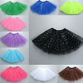 thumbnail image 5 of Children Kids Girls Shiny Sequins Ballet Skirts Elastic Mesh Tutu Ballerina Dress Gymnastics Dancing Skirt Princess Pettiskirts Dance Tutus Dress Clothes, 5 of 21