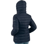 Alpine Swiss Eva Women’s Hooded Puffer Jacket | Lightweight Down Alternative Coat | Warm Water-Resistant Packable Winter Outerwear with Zip Pockets