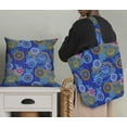 thumbnail image 5 of Soimoi Lightweight Cotton Voile Fabric, Blue- Floral Print, Unstitched Material- 42 Inch Width, Ideal For Making Summer Dresses, Blouses, Scarves, Sheer Curtains, Garment Linings, 1 Yard, 5 of 6