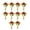 Gold-color, variant on Pack of 10 Alloy Crosses Heart Enameled Brooch Pins Christian Jewelry Clothing Accessories for Casual Wear