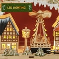 thumbnail image 4 of HOMCOM Light Up Christmas Advent Calendar with 24 Countdown Drawers, 4 of 10