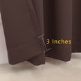 thumbnail image 4 of Cortinas opacas con ojales tipo Pickluc, 213 cm, 2 paneles, color chocolate, 4 of 6