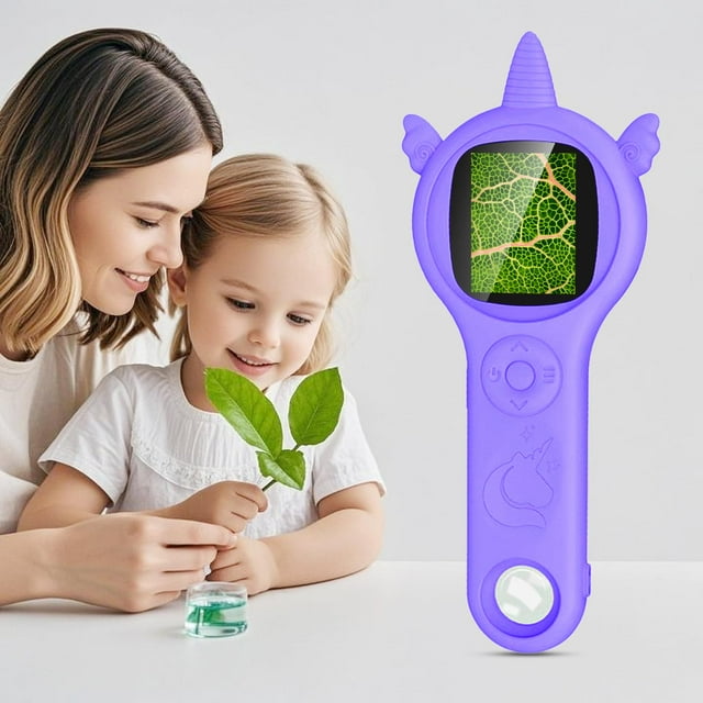 Microscopio portátil digital Pozifu con aumento de 500 aumentos para niños