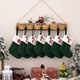 thumbnail image 4 of Christmas ornaments letter knitted socks Embroidered puppy footprint stockings snowflake Gift bag Alphabet design Xmas decor, 4 of 5