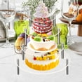 thumbnail image 4 of PTOOTP Set of 3 Clear Acrylic Round Dessert Display Stands for Bakery, Parties, Events, and Special Occasions, 4 of 8