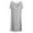 A-Grey323, variant on Puliio Women's Robes Short Sleeve Solid Color Plus Size Bathrobe Nightshirt Soft Cozy Sleepwear,Size M