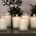 thumbnail image 4 of LumaBase Votive Candles in Glass Holders - Set of 12 (Frosted), 4 of 8