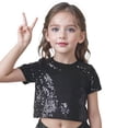 thumbnail image 4 of UACY Glamour Sequin T Shirt For Girls Short Sleeved Performance Shirt With An Elegant Fit, 4 of 5