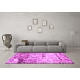 thumbnail image 3 of Ahgly Company Indoor Square Oriental Pink Industrial Area Rugs, 6' Square, 3 of 4