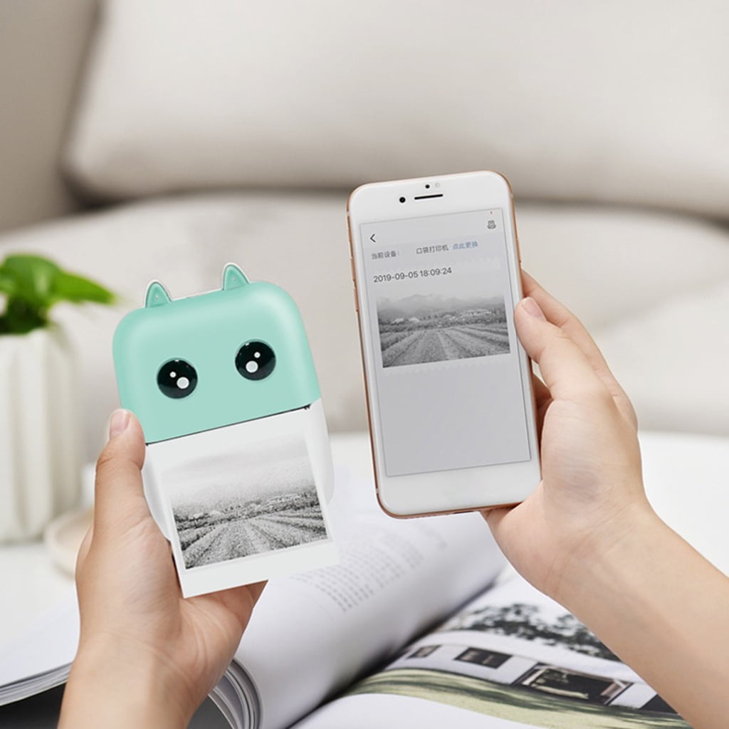 Mini Pocket Photo Printer PortableW1re1essBluetooth-compatible Thermal Printin