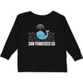 thumbnail image 3 of Inktastic San Francisco California Whale Watching Boys or Girls Long Sleeve Toddler T-Shirt, 3 of 5