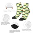 thumbnail image 3 of Uemuo Turtle On Skateboard Printed Crew Socks, Moisture-Wicking Socks, Athletic Socks for Men Breathable Cushion Socks Casual Sport Socks for Running Traveling, 3 of 6