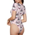 thumbnail image 2 of Fotbe Cute Cupcake Body de Mujer con Cuello Redondo y Mangas Cortas, Sin Mangas Ajustado, Suave, Cómodo y Básico-Medium, 2 of 7