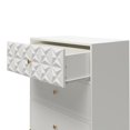 thumbnail image 2 of Commode à 3 tiroirs Blair de Cosmoliving, blanche, 2 of 8