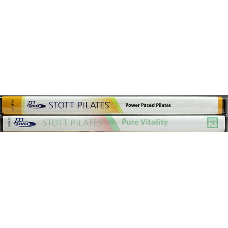 Stott Pilates Power Paced Pilates & Pure Vitality 2 NEW DVDs Full-Body