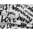 thumbnail image 5 of oneOone Rayon White Fabric Text Craft Projects Decor Fabric Printed By The Yard 56 Inch Wide-PW, 5 of 5