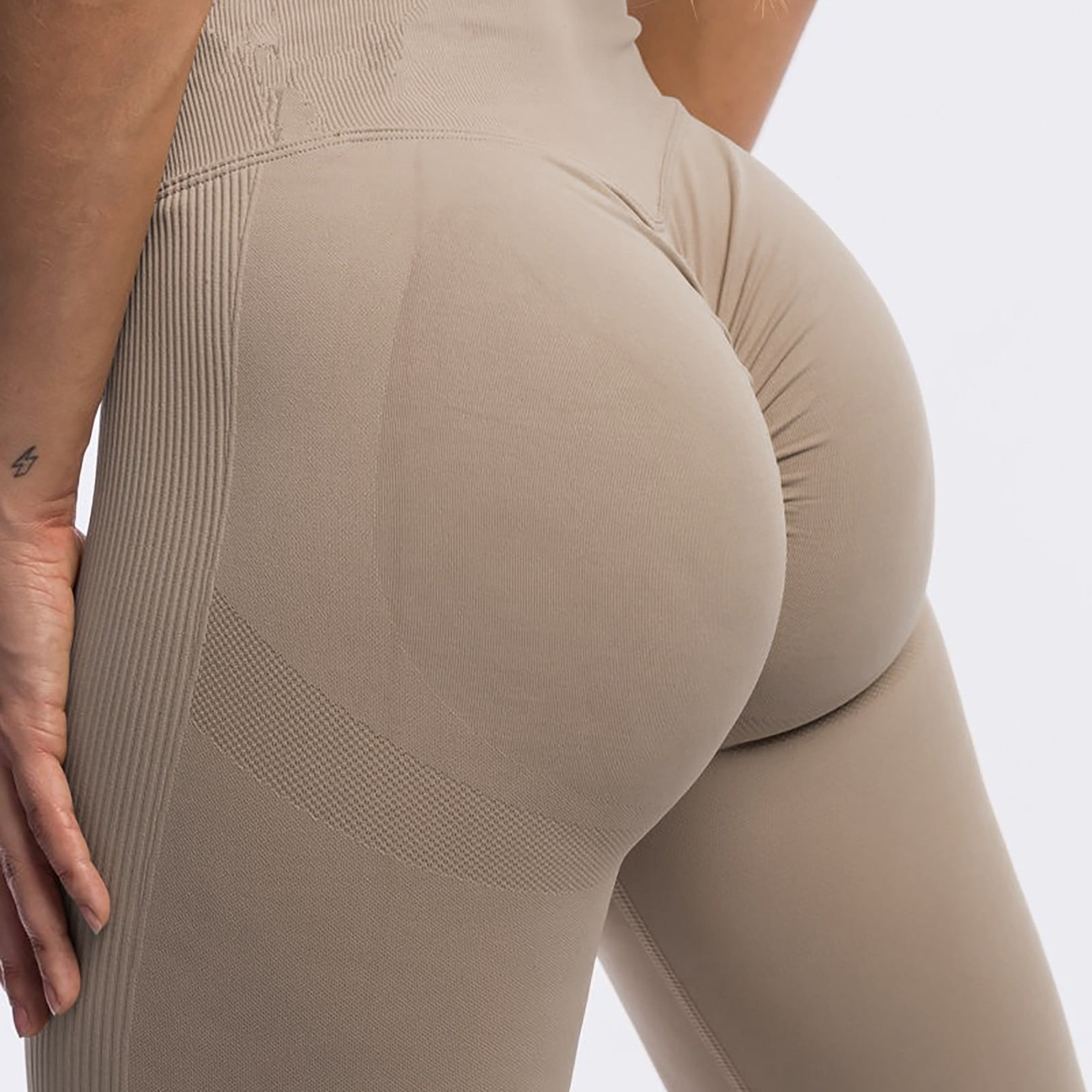 1Pc Women's Seamless High-Waist Butt Lift Tummy Control Leggings For Base  Layering