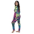 thumbnail image 2 of #followme Tie Dye 2 Piece Jogger Thermal Pajama Set for Women 6862-10575-XXL (Tie Dye Blue Brights, XX-Large), 2 of 3