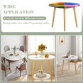 thumbnail image 3 of Elementos-theme Fitted Round Tablecloths Elastic Edged Table Covers Waterproof Table Cloth for Kitchen Holiday Party Tables Decor 150cm, 3 of 6