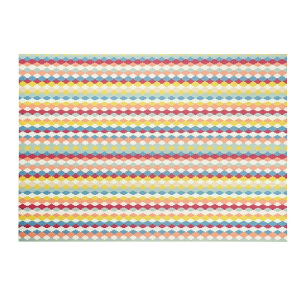 The Rug Hub Indoor Outdoor Decorative 5X7 Woven Vinyl Area Rug 100% ...