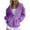 Purple, variant on ShiShine Womens Zip Up Hoodies Oversized Sweatshirts Long Sleeve Fall Fashion Casual Jackets 2025 Winter