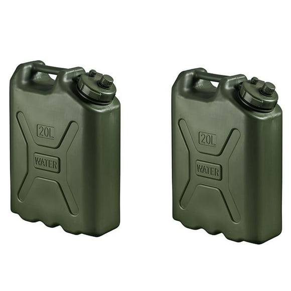 Scepter BPA Durable 5 Gal Conteneur de Stockage d'Eau Portable, Vert (2 Paquets)