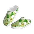 thumbnail image 2 of Wukai Avocado And Tropical Palm Leaves Print Women's Indoor Bedroom Slipper Slip On Shoes, Unisex House Shoes with Anti-Skid Sole for Men, Gift for Women Men-39/40, 2 of 7