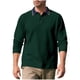 thumbnail image 2 of Blusa y camisa de manga larga con cuello vuelto para hombre, estilo informal, de golf, de negocios, con botones sueltos, de media manga, con cuello vuelto, blusas de poliéster para hombre, 2 of 9