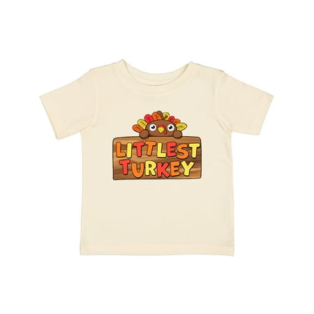

Inktastic Littlest Turkey Cute Baby Turkey Gift Baby Boy or Baby Girl T-Shirt