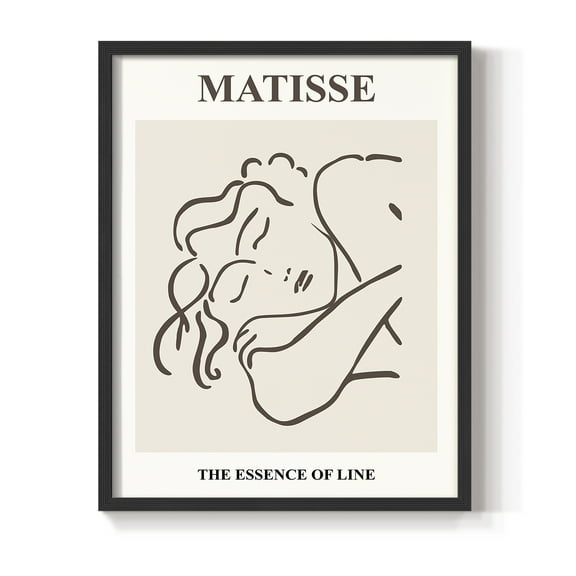 Matisse CXXXII Framed Print in Black Solid Wood 8 x 10 Framed Print
