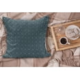 thumbnail image 2 of Blue Fluffy Throw Pillow Cushion Cover, Moroccan Style Geometric Rounds Oriental Edged Inner Shapes Image, Decorative Square Accent Pillow Case, 28" x 28", Pale Blue and Blue Grey, by Ambesonne, 2 of 5
