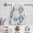 thumbnail image 6 of Blue Floral Patterns Hand Towel Absorbent Bath Towels for Bathroom Sports Gym 28" x 14" Set of 2, 6 of 8