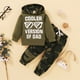 thumbnail image 2 of Ropa para bebé niño, sudadera con capucha de manga larga con estampado de letras divertidas y pantalones, 2 of 5