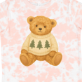 thumbnail image 4 of Inktastic Vintage Teddy Bear in Sweater with Christmas Trees Boys or Girls Toddler T-Shirt, 4 of 5