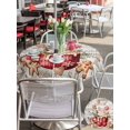 thumbnail image 4 of Outdoor Tablecloth with Umbrella Hole and Zipper, Christmas Round Table Cloth 60 Inch Waterproof Tablecloth, Retro Xmas Deer Candy Ice Cream Pine Needle Picnic Table Cover for Patio Camping, 4 of 7