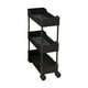 thumbnail image 2 of Carrito de Almacenaje Multinivel con Ruedas | Fácil Montaje | Estantería para Salón, Dormitorio, Baño y Cocina | Plástico | Negro | 62 X 40 X 15 Cm | 910 G | Laa250804002A, 2 of 7