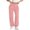 Pink, variant on BXINGOHAI Women's V Crossover Waist Sweatpants Baggy Y2K Jogger Pants Thin Fleeced Lounge Pants With Pockets Today Pink,M