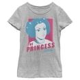 thumbnail image 4 of STAR WARS Pop Princess Girls Short Sleeve Tee Shirt, Athletic Heather, Small, 4 of 4