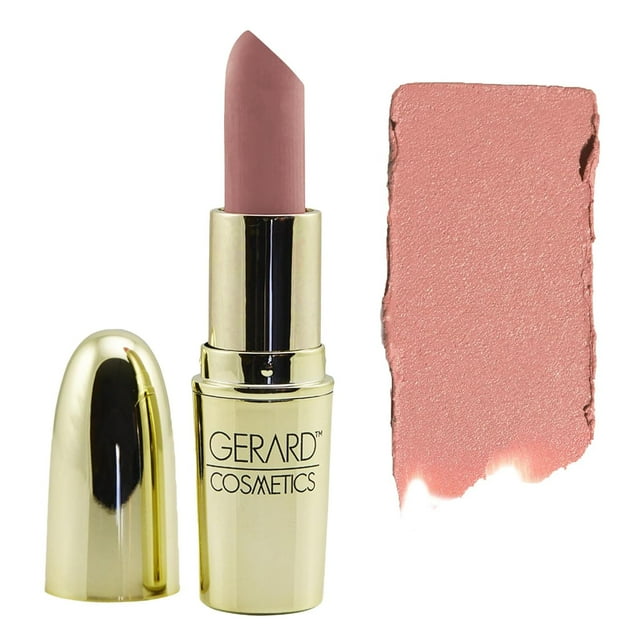 Gerard Cosmetics Rouge à Lèvres Buttercup, Rose Nude avec Finition Satin Luxe, Formule Lisse Très Pigmentée avec Ingrédients Hydratants, Longue Durée, Sans Cruauté & Fabriqué aux États-Unis