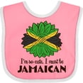 thumbnail image 3 of Inktastic I'm So Cute, I Must Be Jamaican Jamaica Flag Sunflower Boys or Girls Baby Bib, 3 of 4