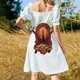 thumbnail image 5 of El Ka-Tet de Diecinueve Vestido de manga corta vestidos de novia para mujer vestido mujer verano Vestido femenino verano mujer, 5 of 7