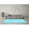 thumbnail image 3 of Ahgly Company Indoor Square Abstract Light Blue Contemporary Area Rugs, 5' Square, 3 of 4