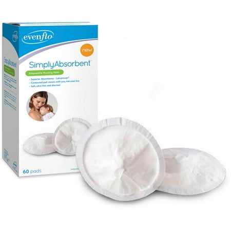 Evenflo - SimplyAbsorbent Disposable Nursing Pads, 60 count